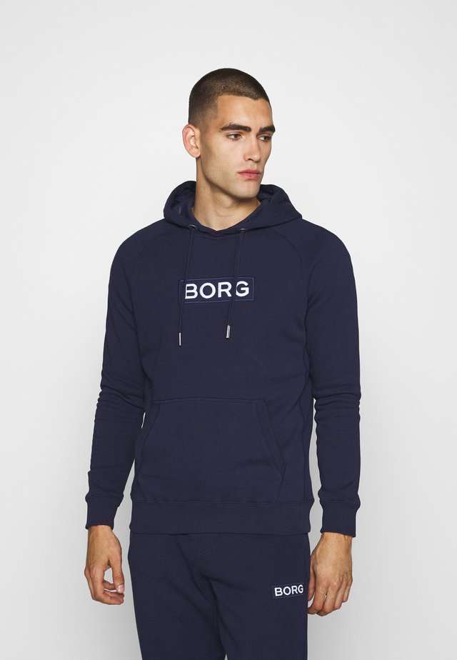 BORG SPORT HOOD - Hoodie - peacoat