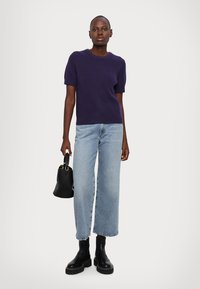 MICHAEL Michael Kors SHORT SHAKER  - Džemper - dark iris