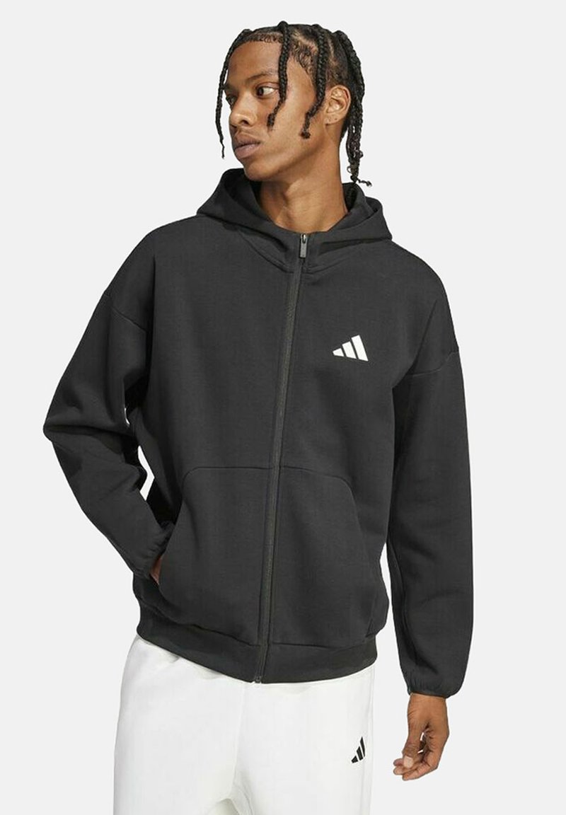 adidas Performance Felpa con zip - black