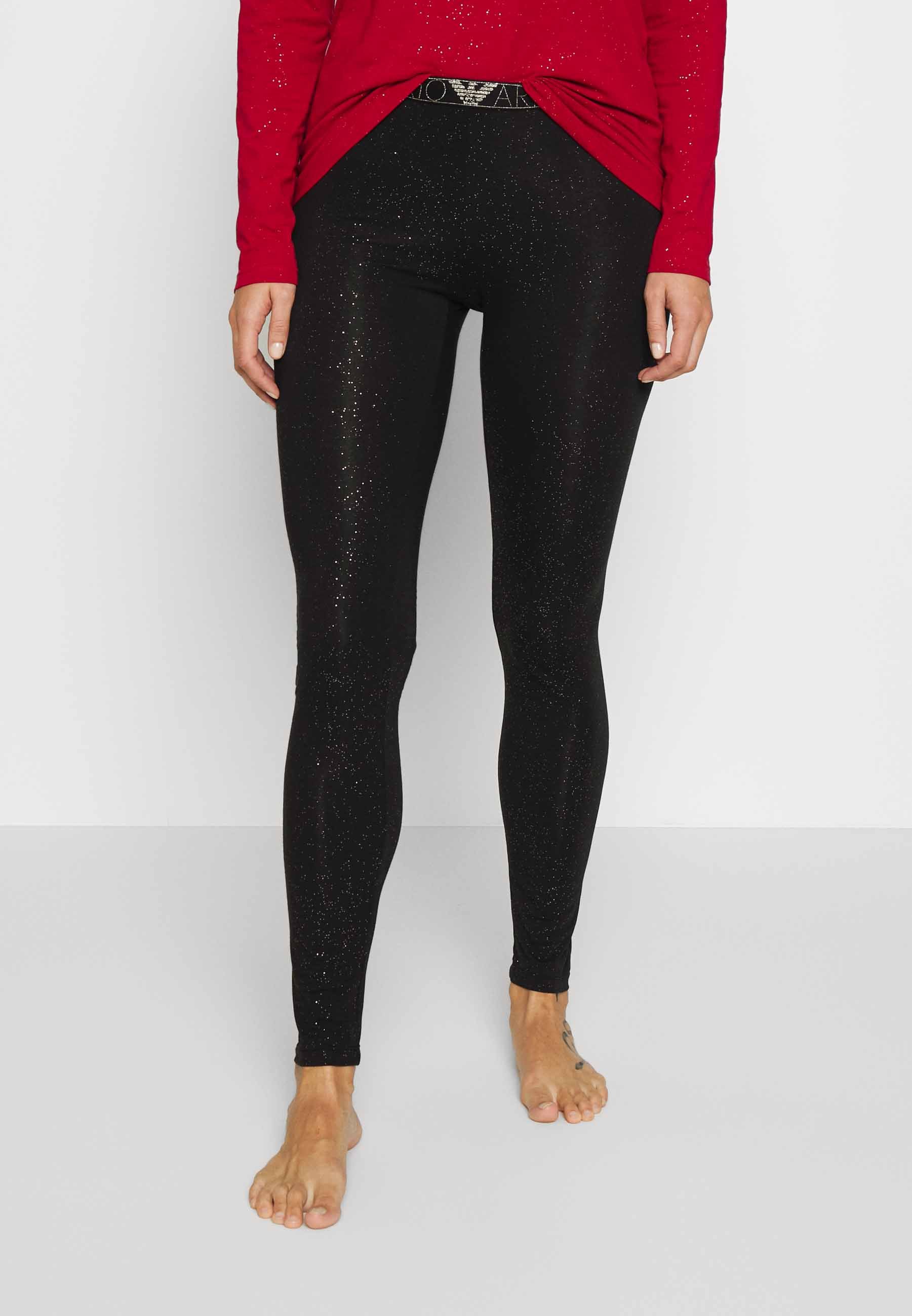 Emporio Armani STARDUST LEGGINGS - Pantaloni del pigiama - nero/nero -  Zalando.it