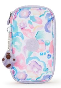 Kipling - Pencil case - aqua flowers Thumbnail Image 1