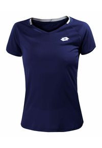 Lotto SQUADRA II PL - T-shirt print - dunkelblau weiss