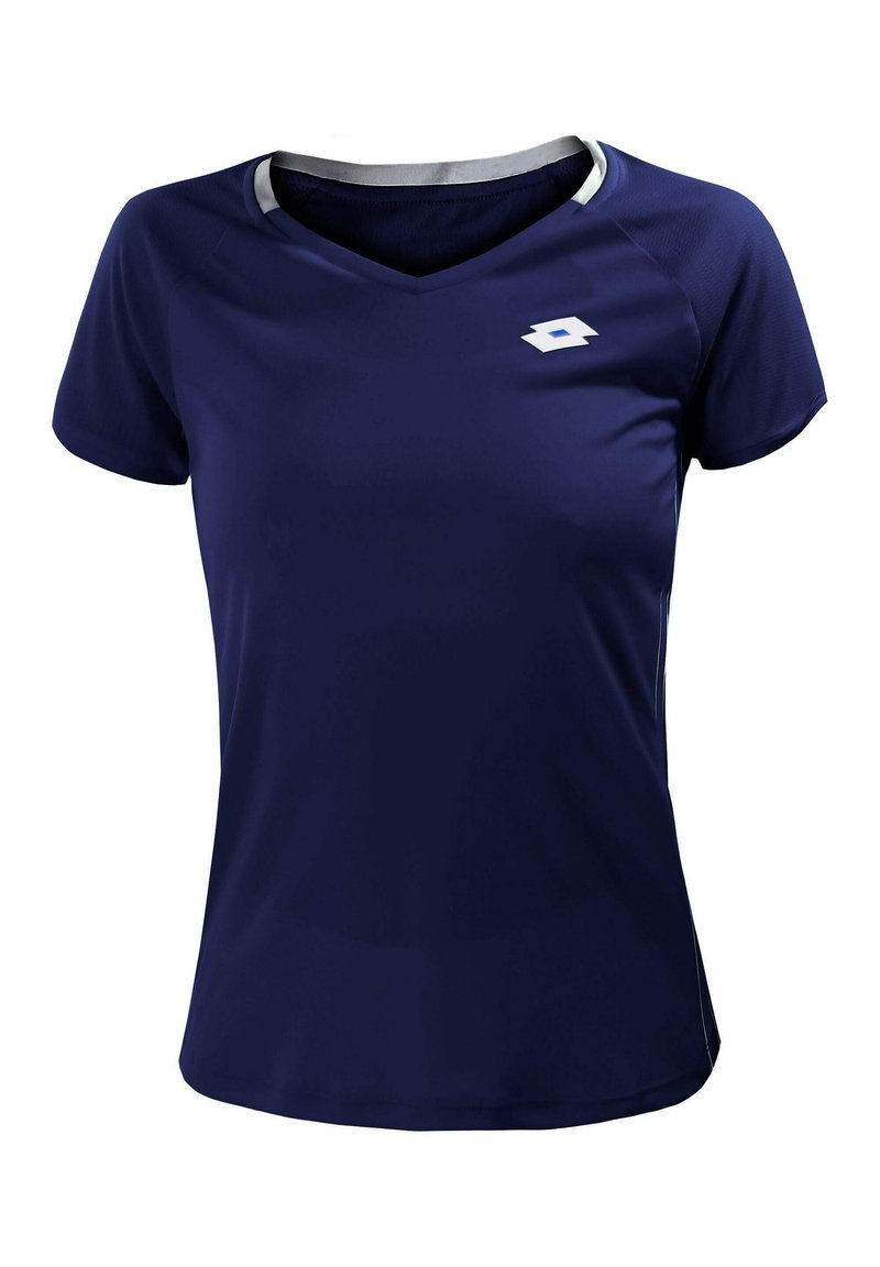 Lotto SQUADRA II PL - T-shirt print - dunkelblau weiss