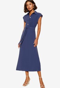 Friends Like These SHORT SLEEVE BUTTON DETAIL UTILITY- REGULAR FIT - Marškininė suknelė - navy blue
