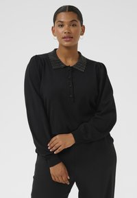 Kaffe Curve CARLA - Polo shirt - black deep