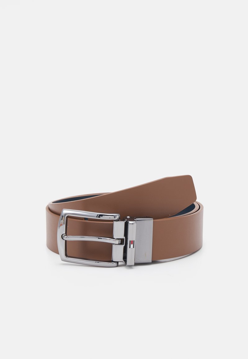 Tommy Hilfiger DENTON - Ceinture - military denim/tan
