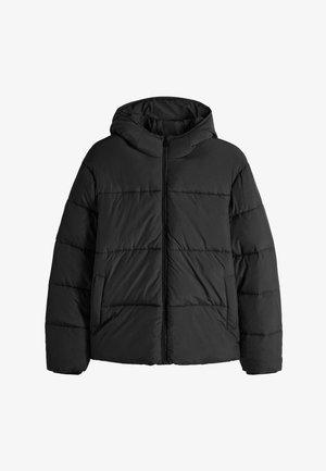 THE SET REGULAR FIT-PADDED - Zimná bunda - black