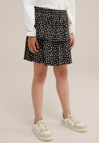 WE Fashion Plisovaná sukně - black