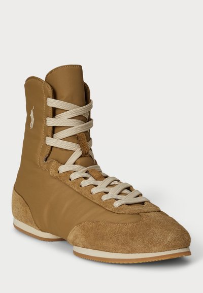 Polo Ralph Lauren THE HIGH TOP PONY BALLERINA TRAINER - Sneakers alte - sandy tauper