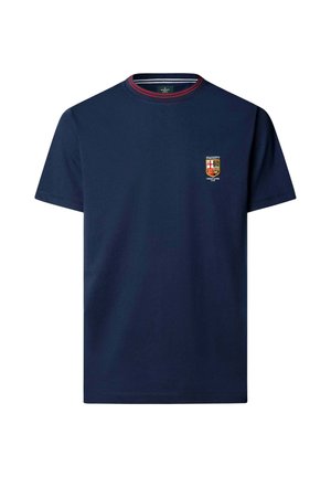 Hackett London, HACKETT LONDON PRINT T-SHIRT HERITAGE LRC CREST TEE - Basic T-shirt - old navy
