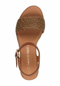 Marco Tozzi Sandalias con plataforma - cognac comb
