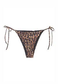 LEOPARD PRINT - Bikini pezzo sotto - black
