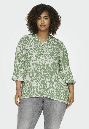 Bluse - hedge green