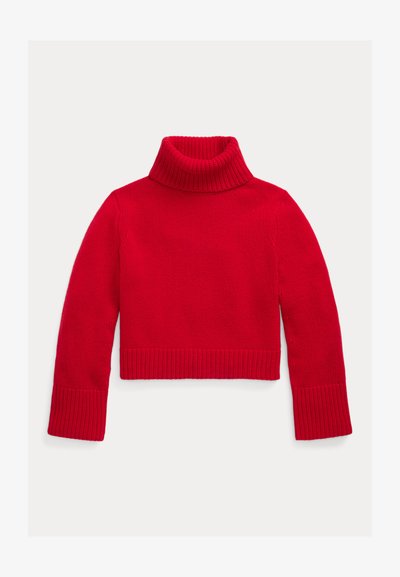 Polo Ralph Lauren WOOL CASHMERE ROLL NECK JUMPER - Striktrøje - fall red