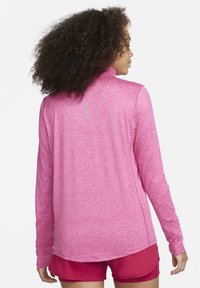 Nike Performance W NK ELEMENT TOP HZ - Longsleeve - mystic hibiscus pink prime heather