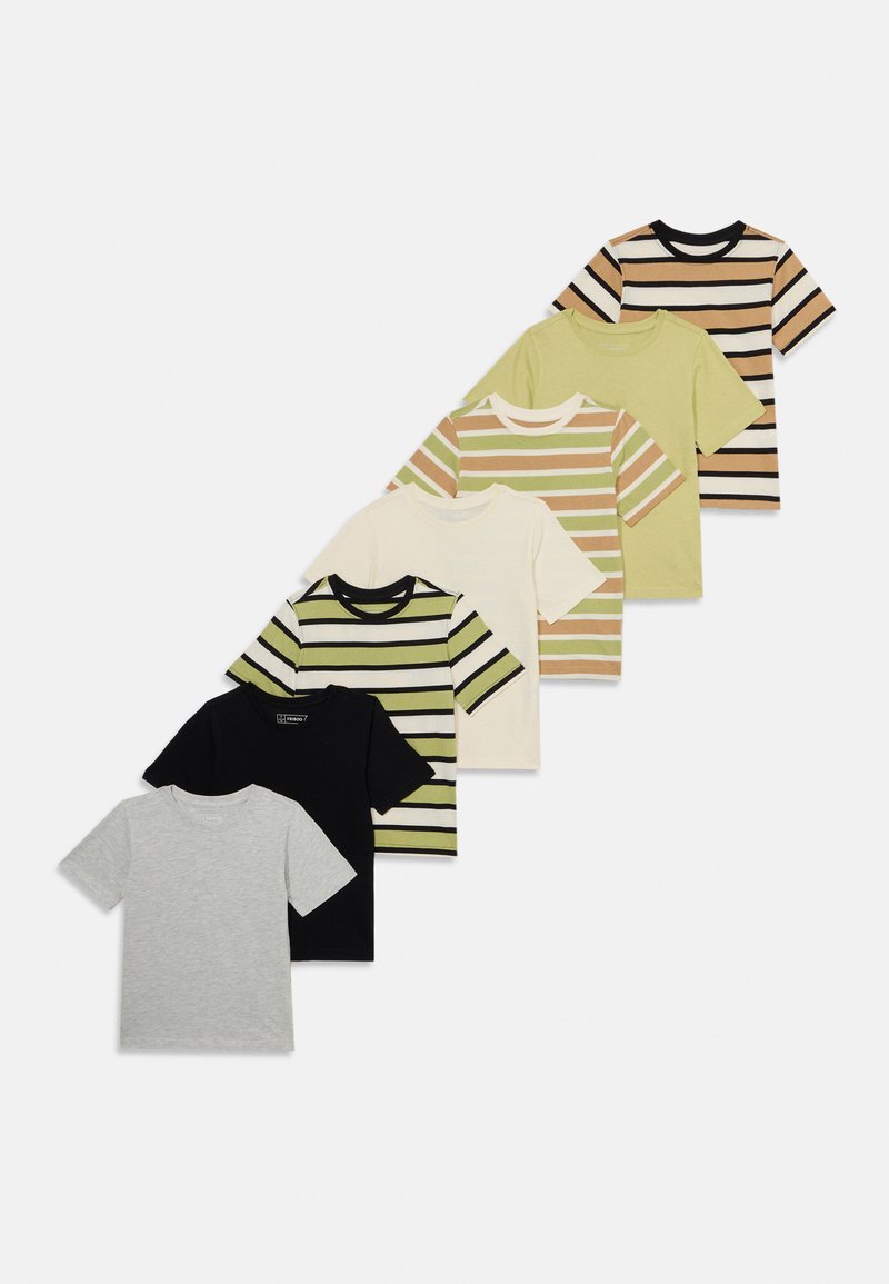 Friboo - 7 PACK UNISEX - Basic T-shirt - light green/off white, Enlarge