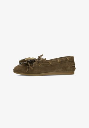 Poelman, PS POELMAN DAMES LOAFERS. - Bootschoenen - dark green