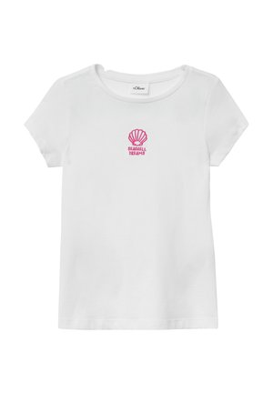 AUSGESTELLTES MIT STICKEREI - T-shirt print - weiß