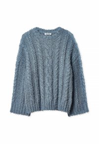 NA-KD CABLE  - Stickad tröja - blue