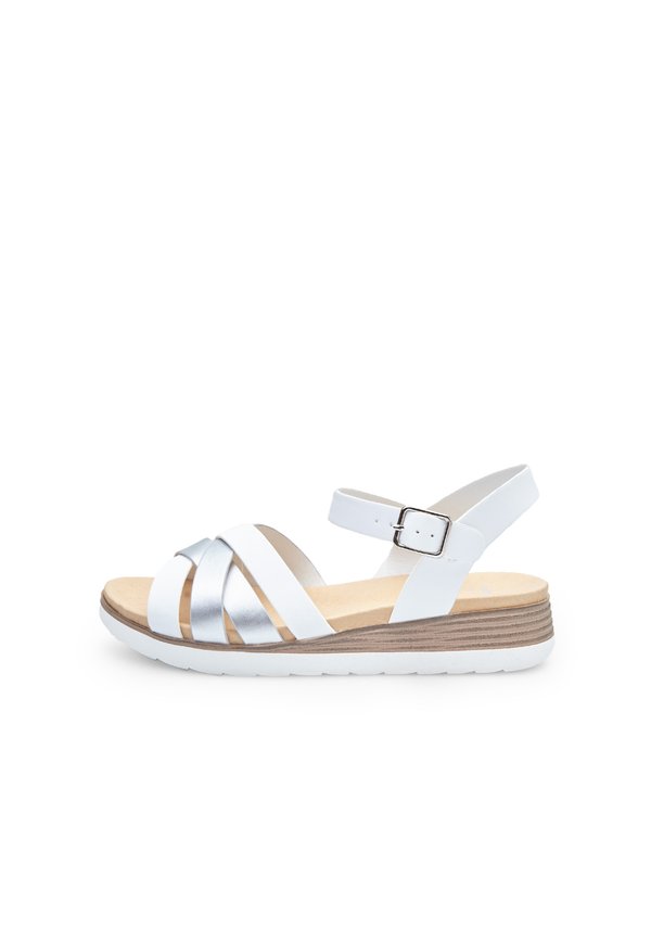 Schaftsandale - bianco