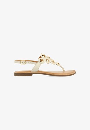 Gioseppo GRIEGAS OLLADOS DUNBAR - Sandalias de dedo - blanco