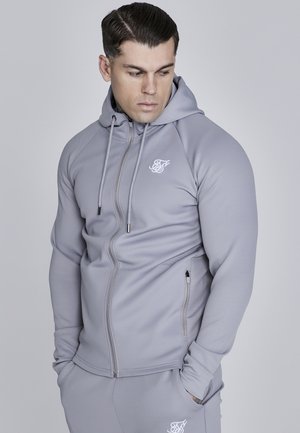 Majica s kapuljačom i patentnim zatvaračem - grey