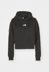 ESSENTIAL CROP HOODIE - Sweatshirt - black