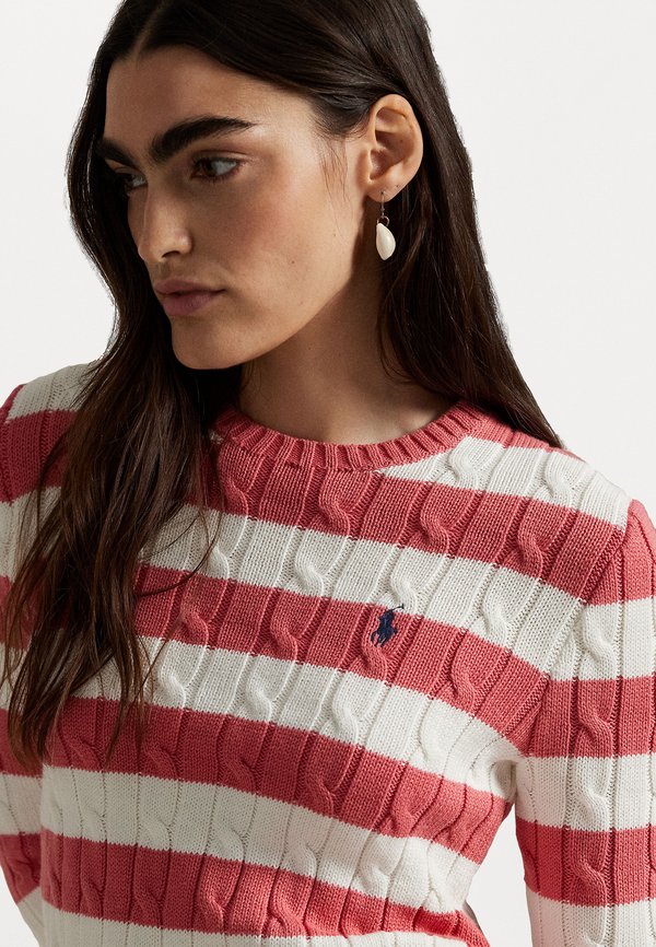 STRIPED CABLE-KNIT COTTON SWEATER - Jumper4