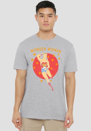 Cotton Soul, DC WONDER CIRCLE - Print T-shirt - mottled light grey