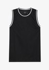 MESH BASKETBALL VEST WITH CONTRAST PIPING - Μπλούζα - black