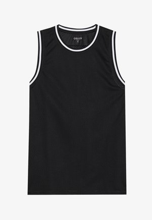 Pier One Sport MESH BASKETBALL VEST WITH CONTRAST PIPING - Débardeur - black
