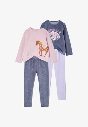 Vertbaudet, VERTBAUDET PACK OF 2 PYJAMAS FOR GIRLS SET - Nachtwäsche Set - slate blue