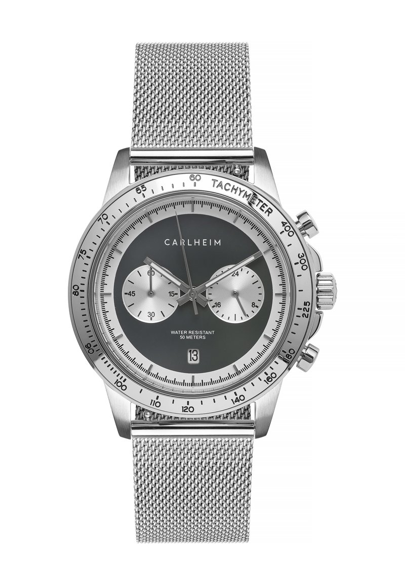 Carlheim RACING AKSEL  - Cronógrafo - silver coloured and grey coloured and silver coloured