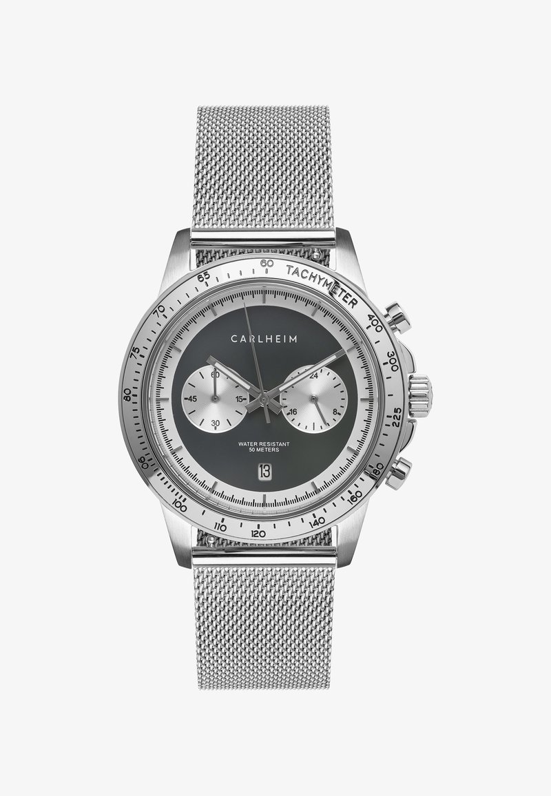 Carlheim RACING AKSEL - Cronógrafo - silver coloured and grey coloured and silver coloured