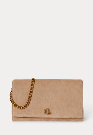 Lauren Ralph Lauren, SUEDE MEDIUM ADAIR II CROSSBODY - Τσάντα χειρός - tan