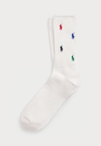 MULTICOLOR PONY COTTON BLEND CREW SOCKS - Calze - white