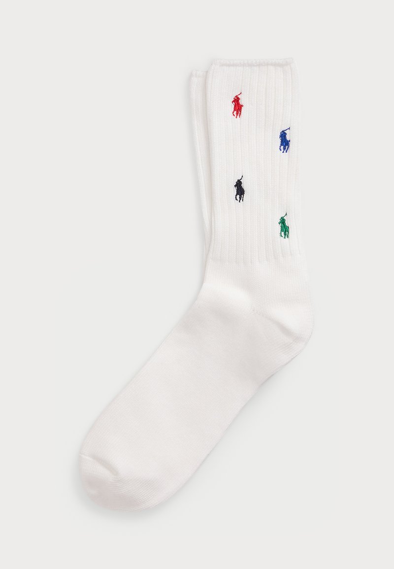 Polo Ralph Lauren MULTICOLOR PONY COTTON BLEND CREW SOCKS - Meias - white
