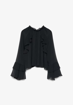 Calliope, CAMICIA TINTA UNITA - Camicetta - ultrablack