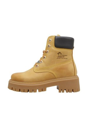 Schnürstiefelette - yellow