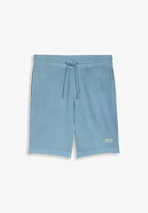 TOM TAILOR, MIT WAFFELSTRUKTUR - Tracksuit bottoms - mountain spring blue