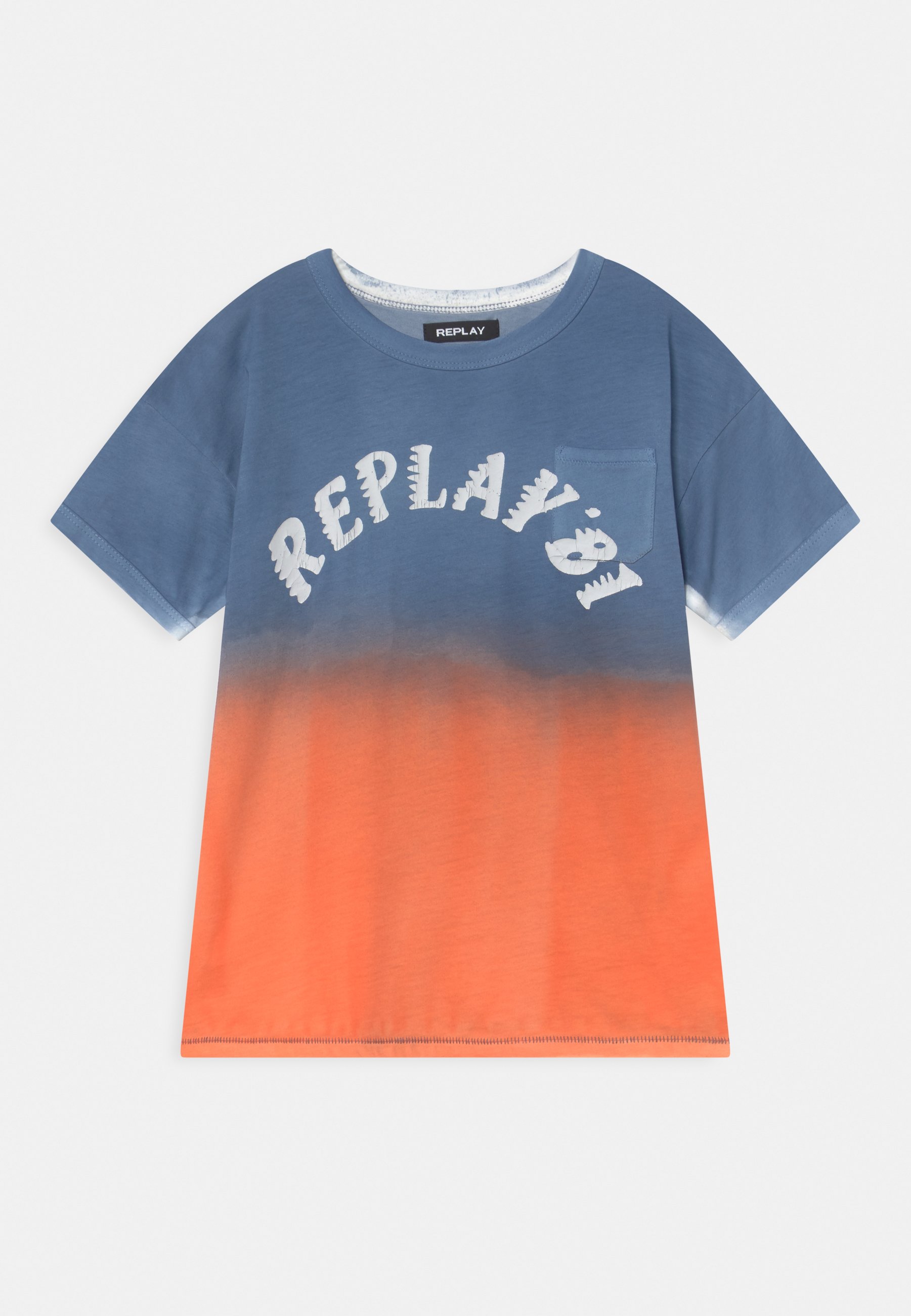 Replay TEE - Print T-shirt - blue 