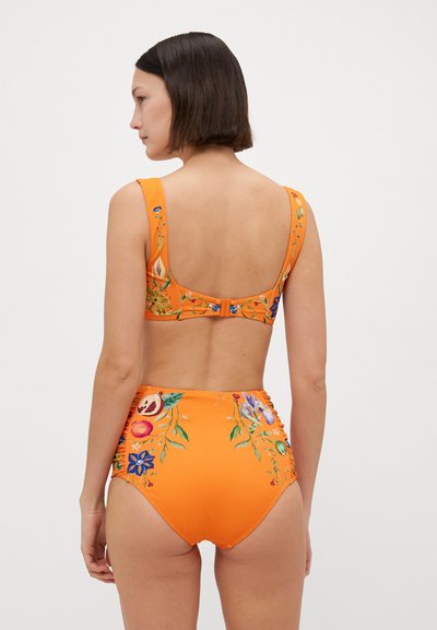 Alemais FLORES HIGH WAISTED BRIEF - Bikiniunderdel - tangerine