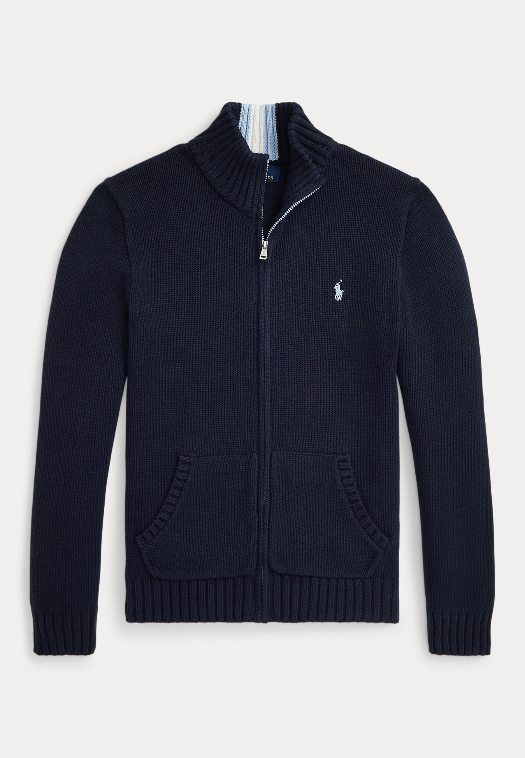 Polo Ralph Lauren COTTON FULL-ZIP SWEATER 7-14Y - Vest - navy