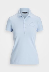 Floral Logo Cotton Piqué Polo Shirt - Polotričko - cornflower blue