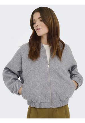 ONLELBA LIFE - Sweatjakke - medium grey melange