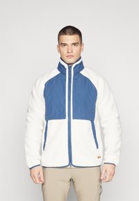 Fjällräven VARDAG PILE JACKET M - Jakna iz flisa - chalk white/indigo blue
