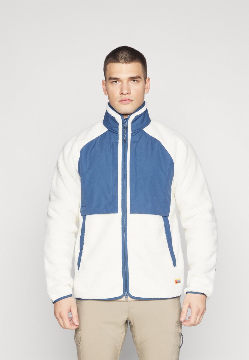 Fjällräven VARDAG PILE JACKET M - Jakna iz flisa - chalk white/indigo blue