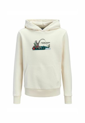 JOSKULL NATURE HOOD - Sweatshirt - antique white