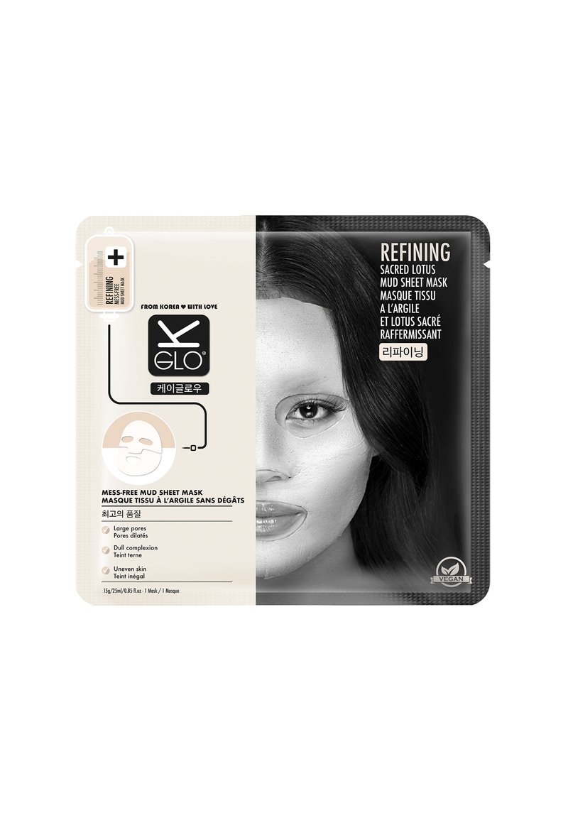 K-Glo REFINING SACRED LOTUS MUD SHEET MASK 25ML - Masker - mask