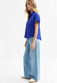 New Look DOUBLE CHEST POCKET - Blus - blue